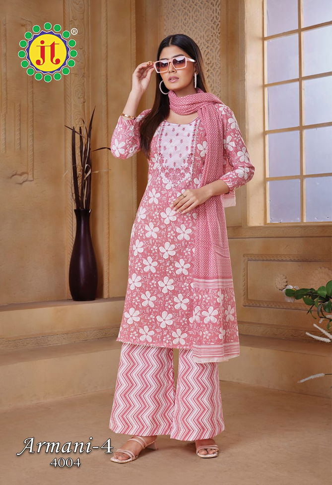 Jt Armani Vol 4 Printed Cotton Dress Material Catalog
